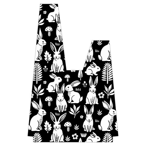 Easter bunny pattern Japanese Wrist Knot Bag from ArtsNow.com Front