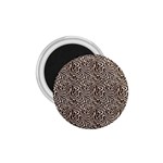 Brown Beige Snake Pattern 1.75  Magnets