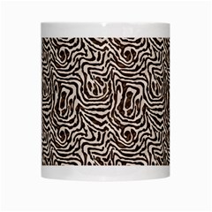 Brown Beige Snake Pattern White Mug from ArtsNow.com Center