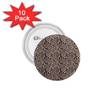Brown Beige Snake Pattern 1.75  Buttons (10 pack)
