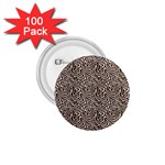 Brown Beige Snake Pattern 1.75  Buttons (100 pack) 