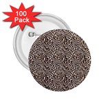 Brown Beige Snake Pattern 2.25  Buttons (100 pack) 