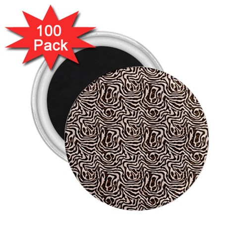 Brown Beige Snake Pattern 2.25  Magnets (100 pack)  from ArtsNow.com Front