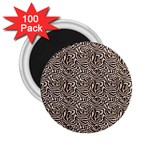 Brown Beige Snake Pattern 2.25  Magnets (100 pack) 
