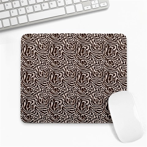 Brown Beige Snake Pattern Large Mousepad from ArtsNow.com Front