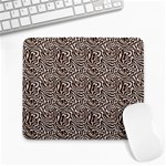 Brown Beige Snake Pattern Large Mousepad