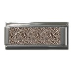 Brown Beige Snake Pattern Superlink Italian Charm (9mm)