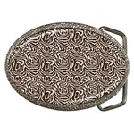 Brown Beige Snake Pattern Belt Buckles