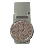 Brown Beige Snake Pattern Money Clips (Round) 