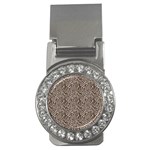 Brown Beige Snake Pattern Money Clips (CZ) 