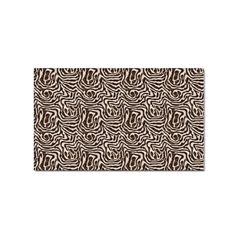 Brown Beige Snake Pattern Sticker (Rectangular) from ArtsNow.com Front