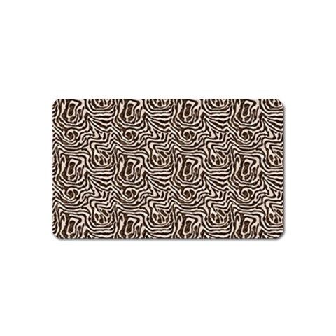 Brown Beige Snake Pattern Magnet (Name Card) from ArtsNow.com Front