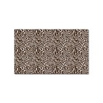 Brown Beige Snake Pattern Sticker Rectangular (10 pack)