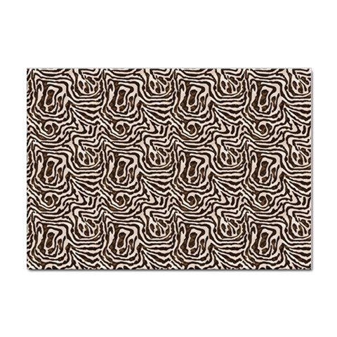 Brown Beige Snake Pattern Sticker A4 (100 pack) from ArtsNow.com Front