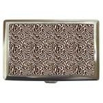 Brown Beige Snake Pattern Cigarette Money Case