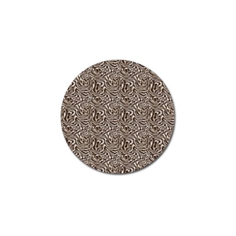 Brown Beige Snake Pattern Golf Ball Marker from ArtsNow.com Front