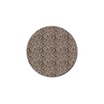Brown Beige Snake Pattern Golf Ball Marker
