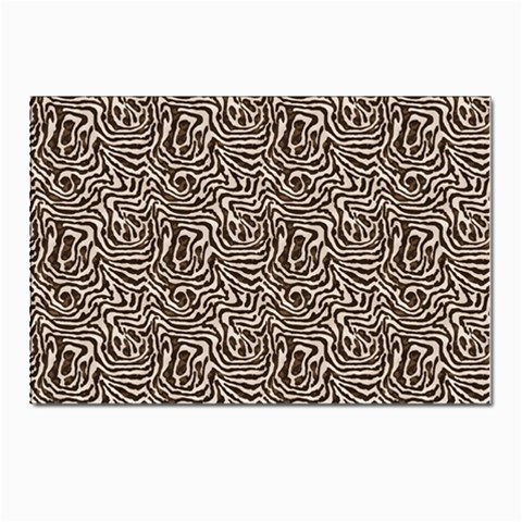 Brown Beige Snake Pattern Postcard 6 x 4  (Pkg of 10) from ArtsNow.com Front