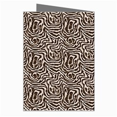 Brown Beige Snake Pattern Greeting Card from ArtsNow.com Right