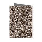 Brown Beige Snake Pattern Mini Greeting Cards (Pkg of 8)