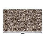 Brown Beige Snake Pattern Business Card Holder