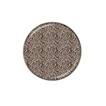 Brown Beige Snake Pattern Hat Clip Ball Marker (10 pack)