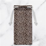 Brown Beige Snake Pattern Jewelry Bag
