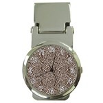 Brown Beige Snake Pattern Money Clip Watches