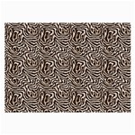 Brown Beige Snake Pattern Large Glasses Cloth (2 Sides)
