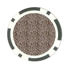 Brown Beige Snake Pattern Poker Chip Card Guard from ArtsNow.com Back