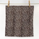 Brown Beige Snake Pattern Face Towel
