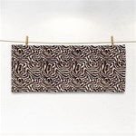 Brown Beige Snake Pattern Hand Towel