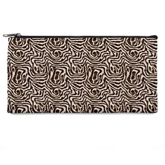 Brown Beige Snake Pattern Pencil Cases from ArtsNow.com Front