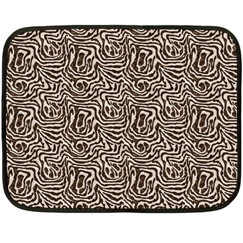 Brown Beige Snake Pattern 35 x27  Two Sides Fleece Blanket (Mini) from ArtsNow.com 35 x27  Blanket Front