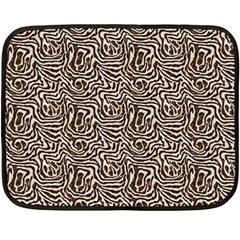 Brown Beige Snake Pattern 35 x27  Two Sides Fleece Blanket (Mini) from ArtsNow.com 35 x27  Blanket Back