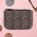 Brown Beige Snake Pattern Mini Coin Purse