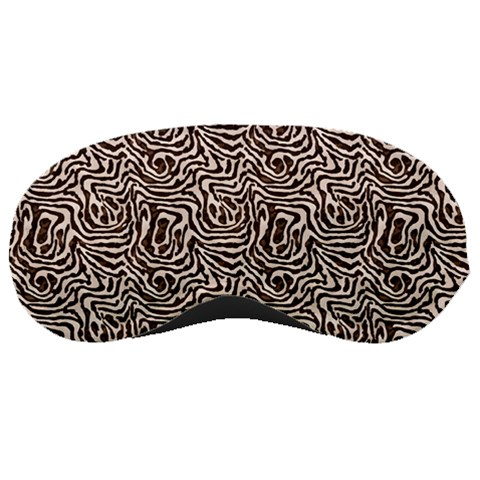 Brown Beige Snake Pattern Sleep Mask from ArtsNow.com Front