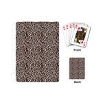 Brown Beige Snake Pattern Playing Cards Single Design (Mini)