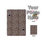 Brown Beige Snake Pattern Playing Cards 54 Designs (Mini)