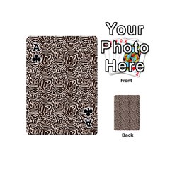 Ace Brown Beige Snake Pattern Playing Cards 54 Designs (Mini) from ArtsNow.com Front - ClubA