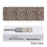 Brown Beige Snake Pattern Memory Card Reader (Stick)