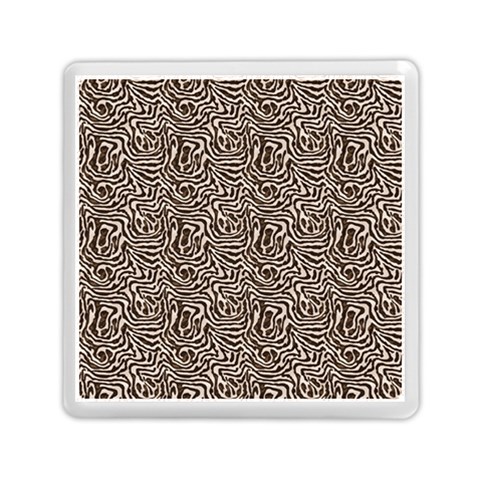 Brown Beige Snake Pattern Memory Card Reader (Square) from ArtsNow.com Front
