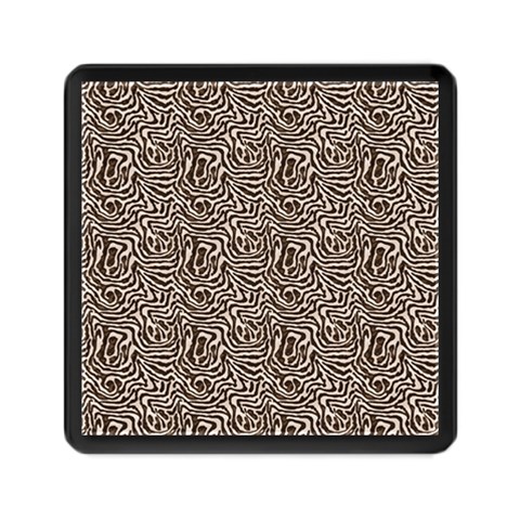 Brown Beige Snake Pattern Memory Card Reader (Square) from ArtsNow.com Front