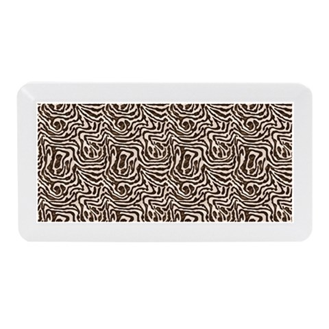 Brown Beige Snake Pattern Memory Card Reader (Mini) from ArtsNow.com Front