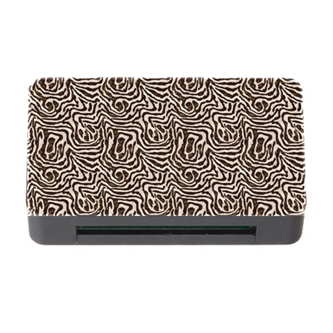 Brown Beige Snake Pattern Memory Card Reader with CF from ArtsNow.com Front