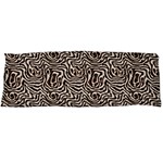 Brown Beige Snake Pattern One Side Body Pillow Cases