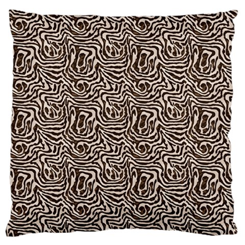 Brown Beige Snake Pattern Large Cushion Case (One Side) from ArtsNow.com Front