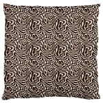 Brown Beige Snake Pattern Large Cushion Case (One Side)