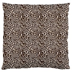 Brown Beige Snake Pattern Large Cushion Case (Two Sides) from ArtsNow.com Back