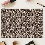 Brown Beige Snake Pattern Cosmetic Bag (XXL)
